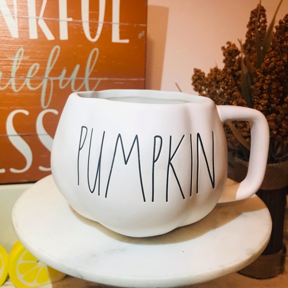 Rae Dunn PUMPKIN Mug Fall Halloween decor - Picture 3 of 4